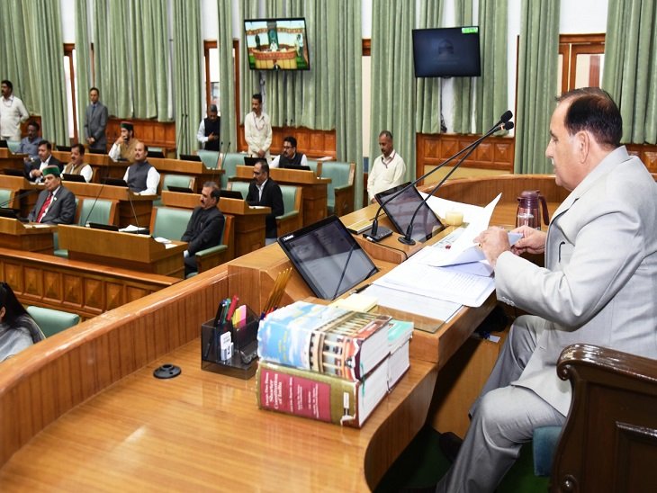 हिमाचल विधानसभा की कार्यवाही का संचालन करते हुए स्पीकर कुलदीप सिंह पठानिया