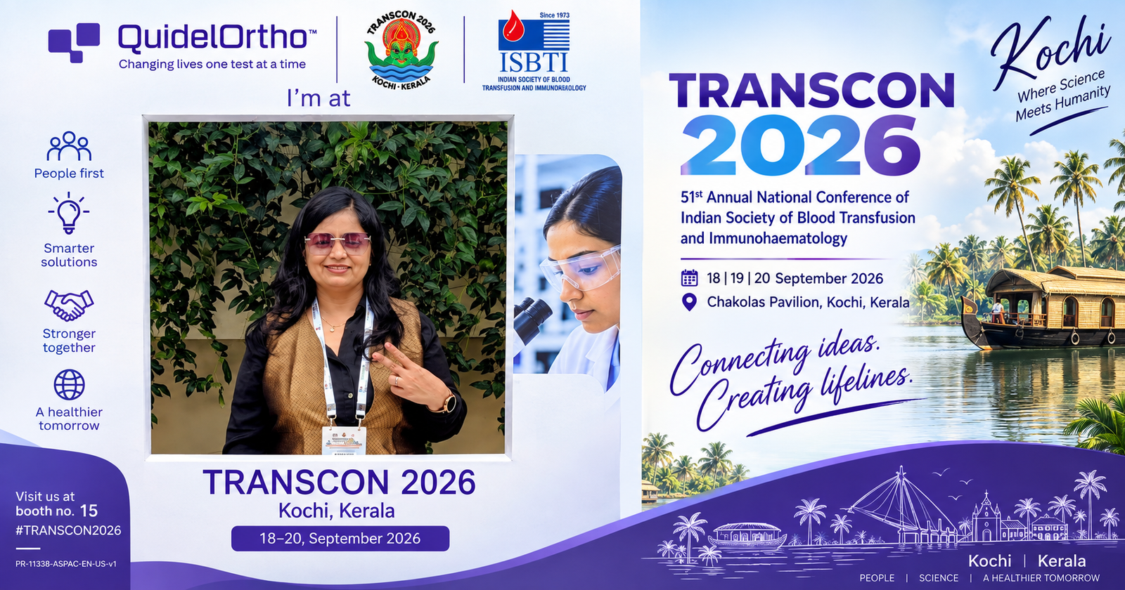 वैशाली पंड्या TRANSCON 2026 कोच्चि, केरल में ISBTI राष्ट्रीय सम्मेलन के दौरान।